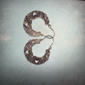 Elegant Silver Filigree Earrings